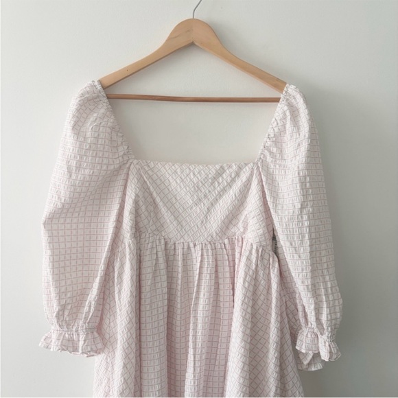 Storia | NWT Gingham Plaid Babydoll Dress Size Large - Picture 7 of 9